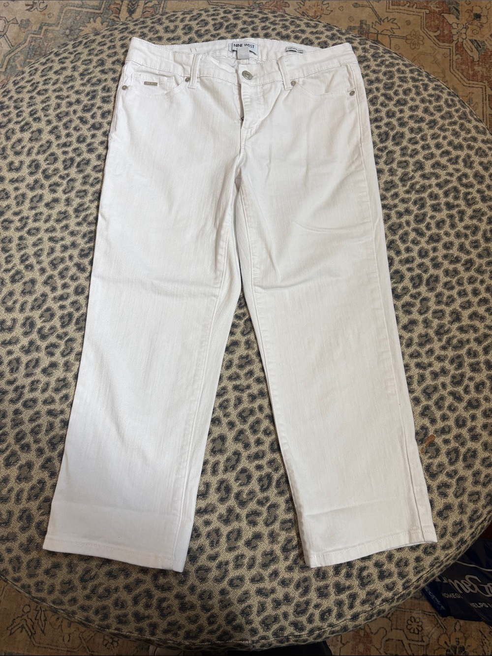 Nine West White Wide-Leg Jeans